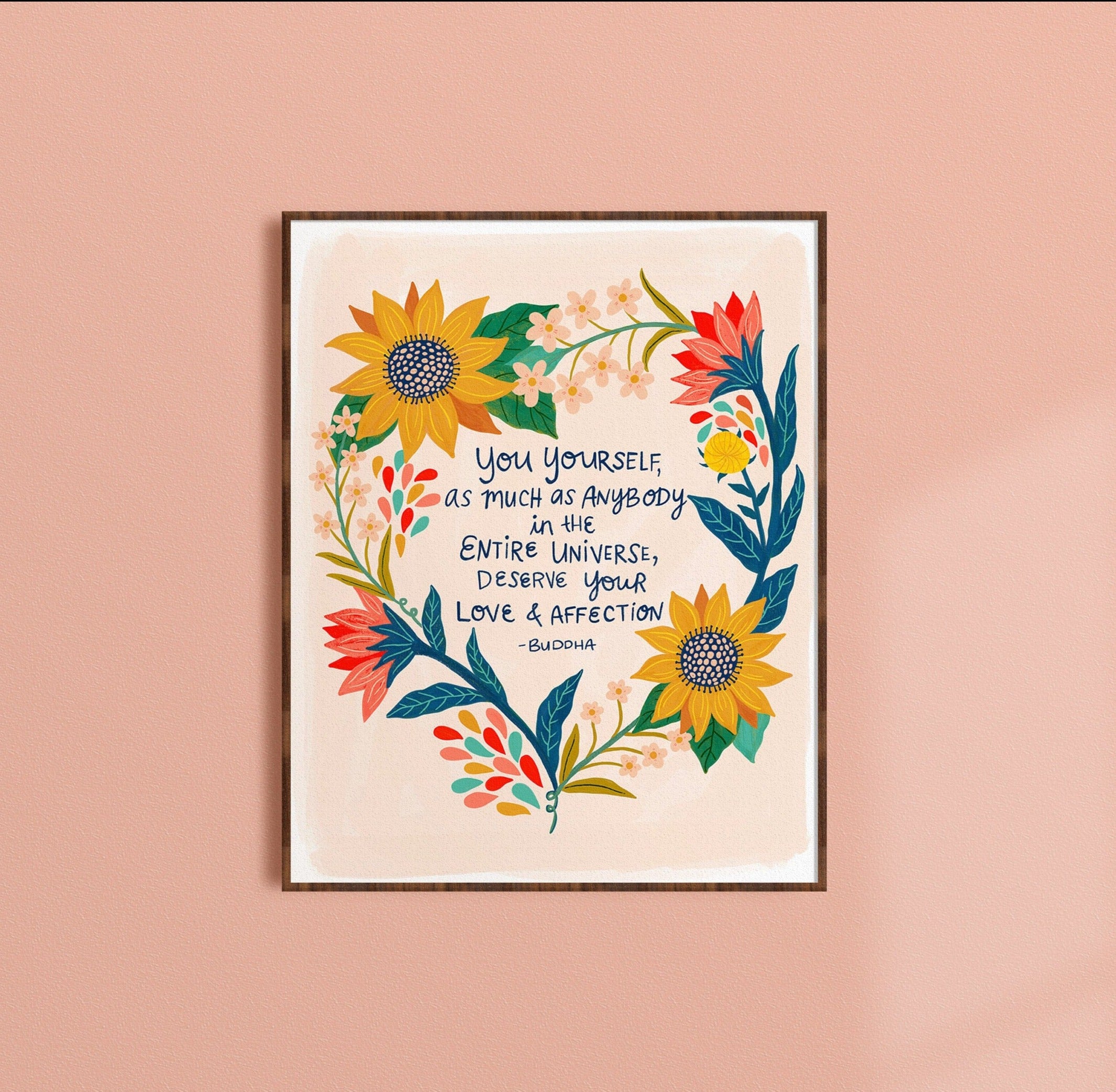 Buddha Self Love - Art Print