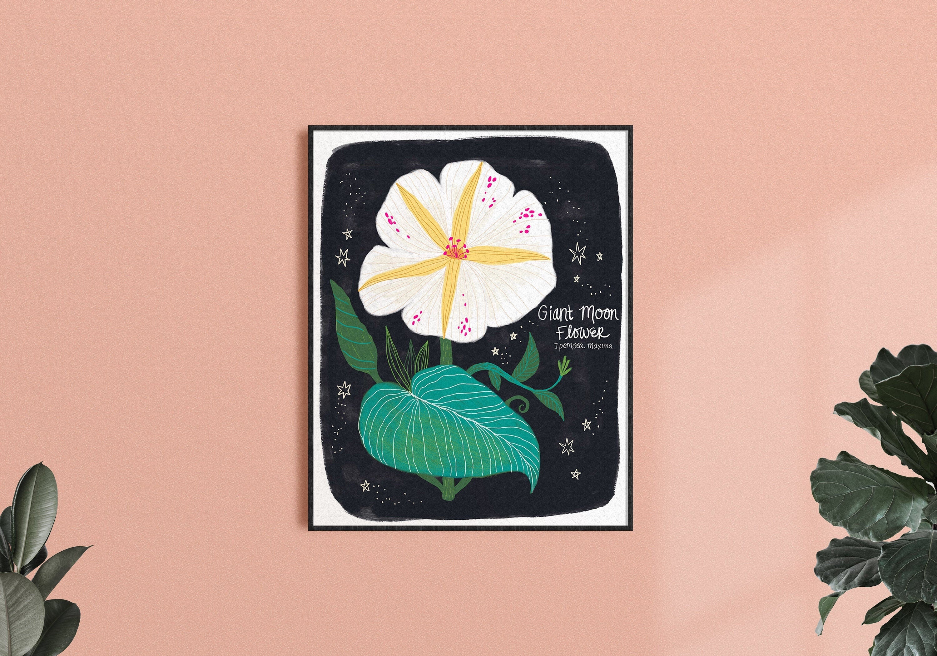 Magical Moon Flower - Art Print