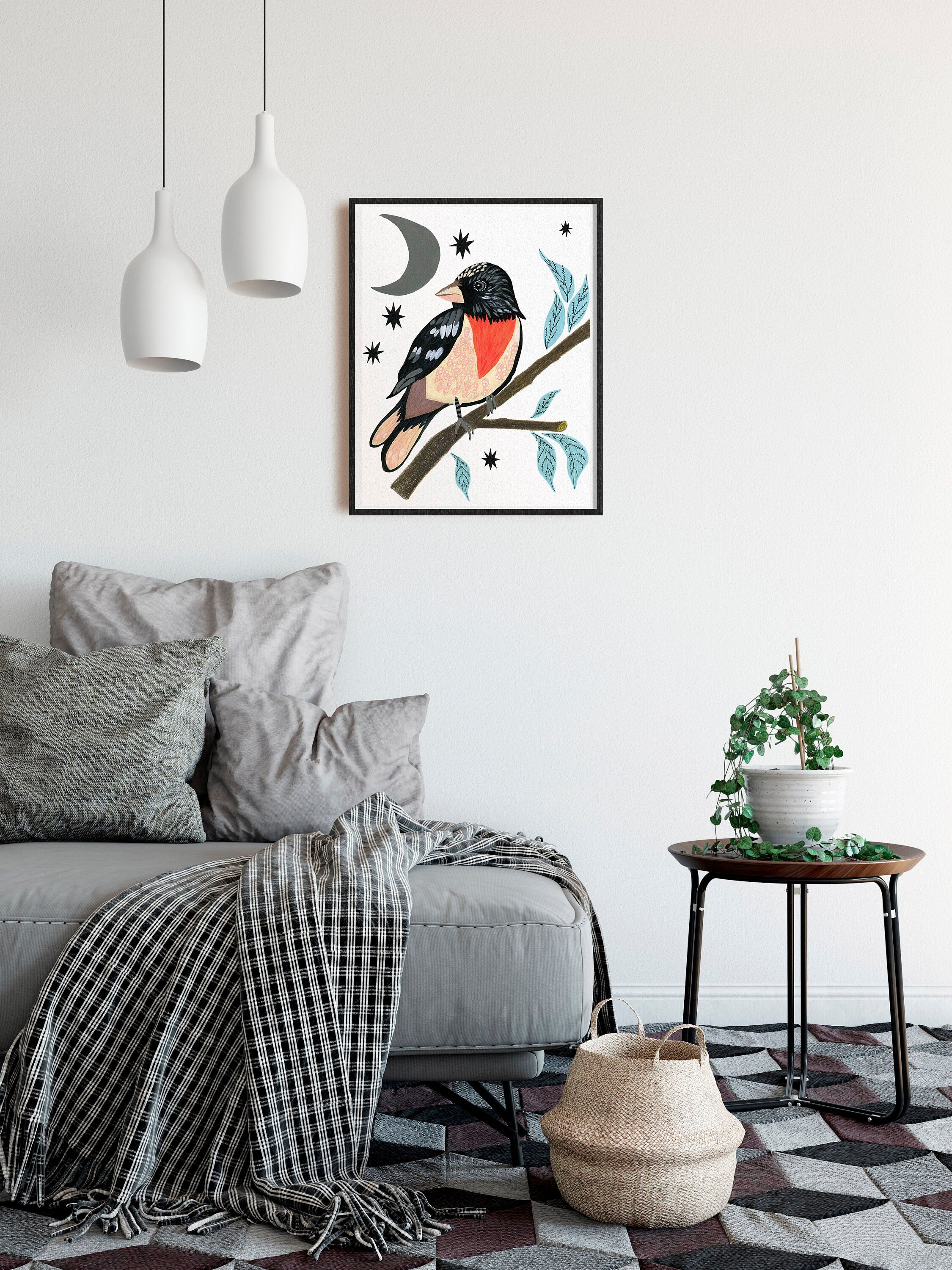 Rose Breasted Grosbeak - Art Print