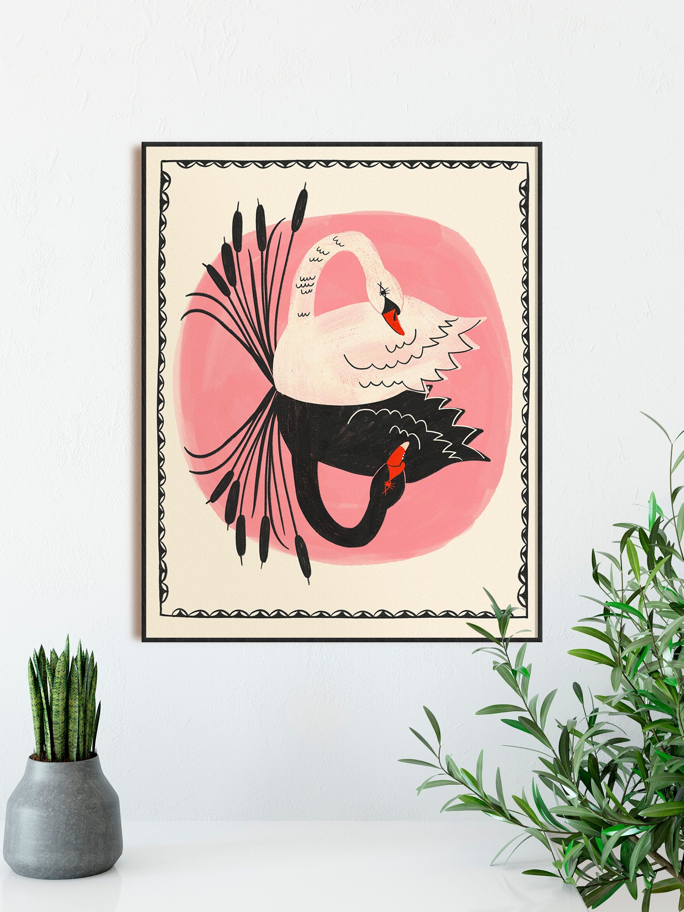 Fairytale Swan - Art Print