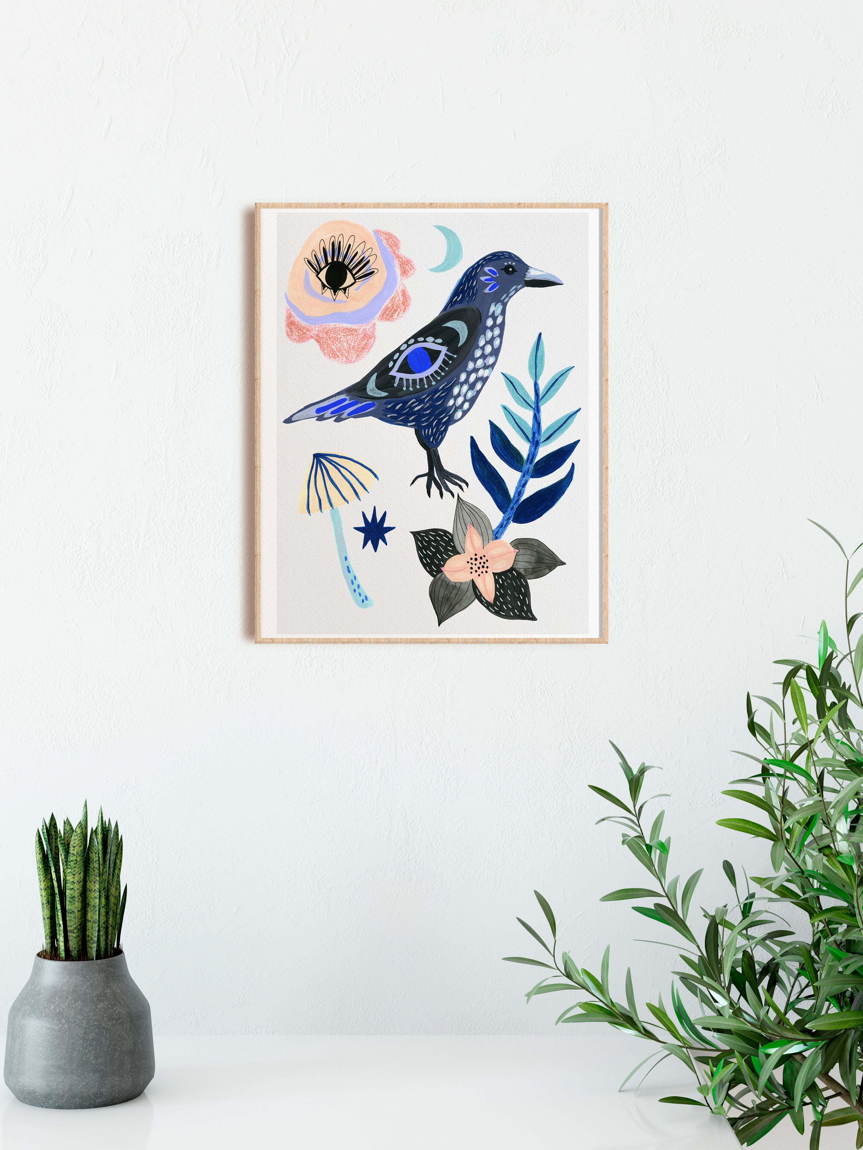 Mystical Crow - Art Print