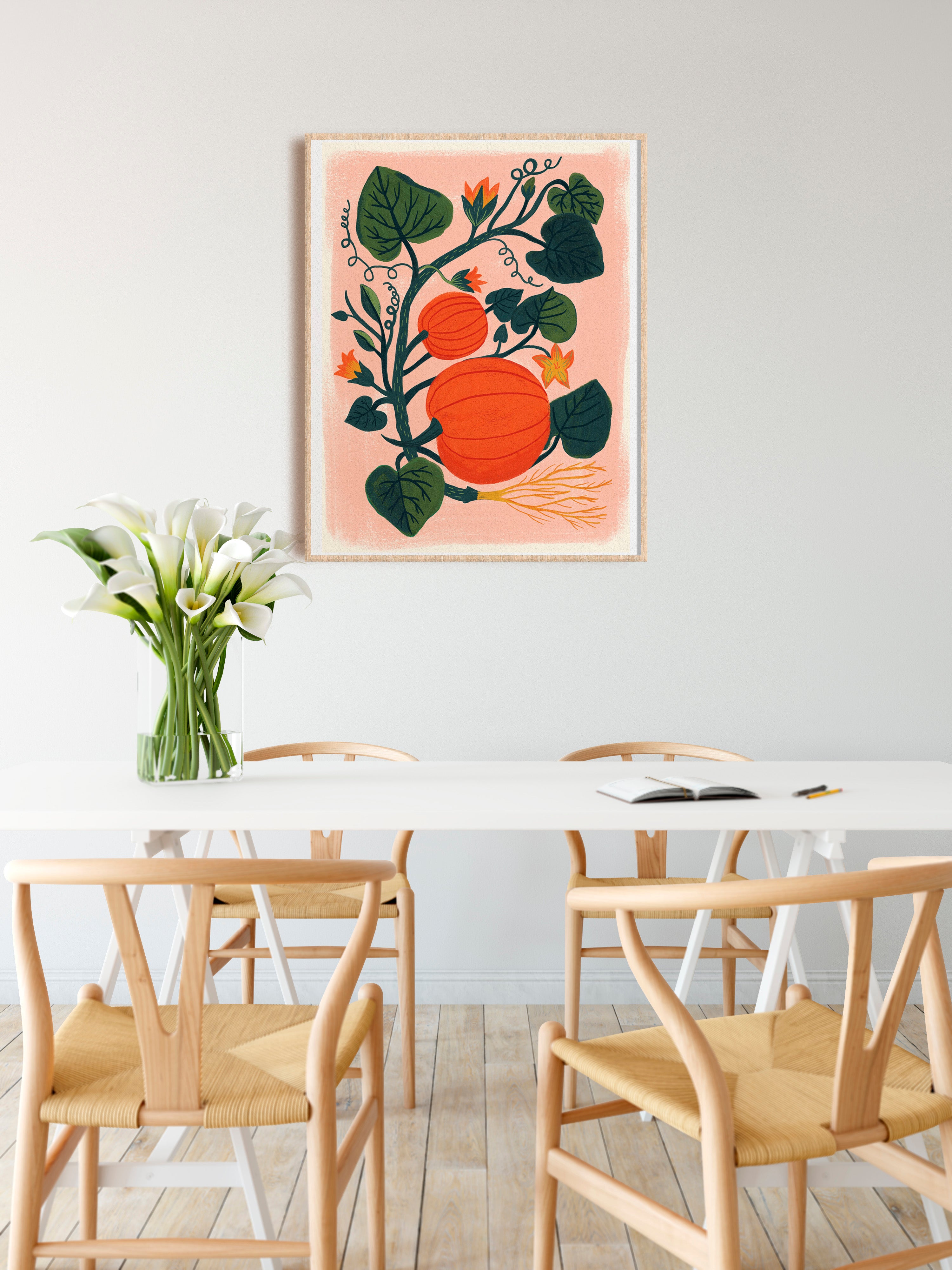 Pumpkin Garden - Art Print