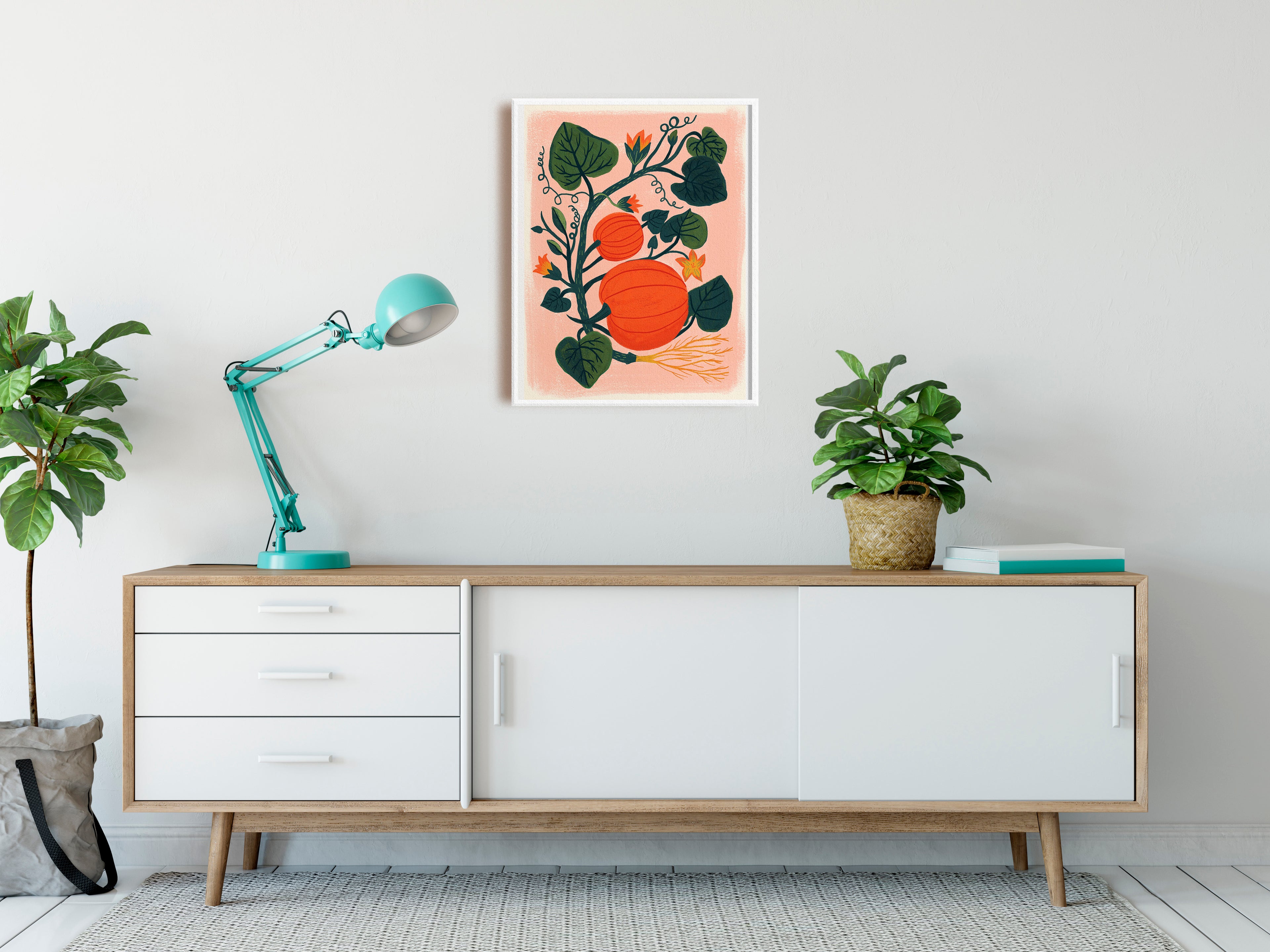 Pumpkin Garden - Art Print