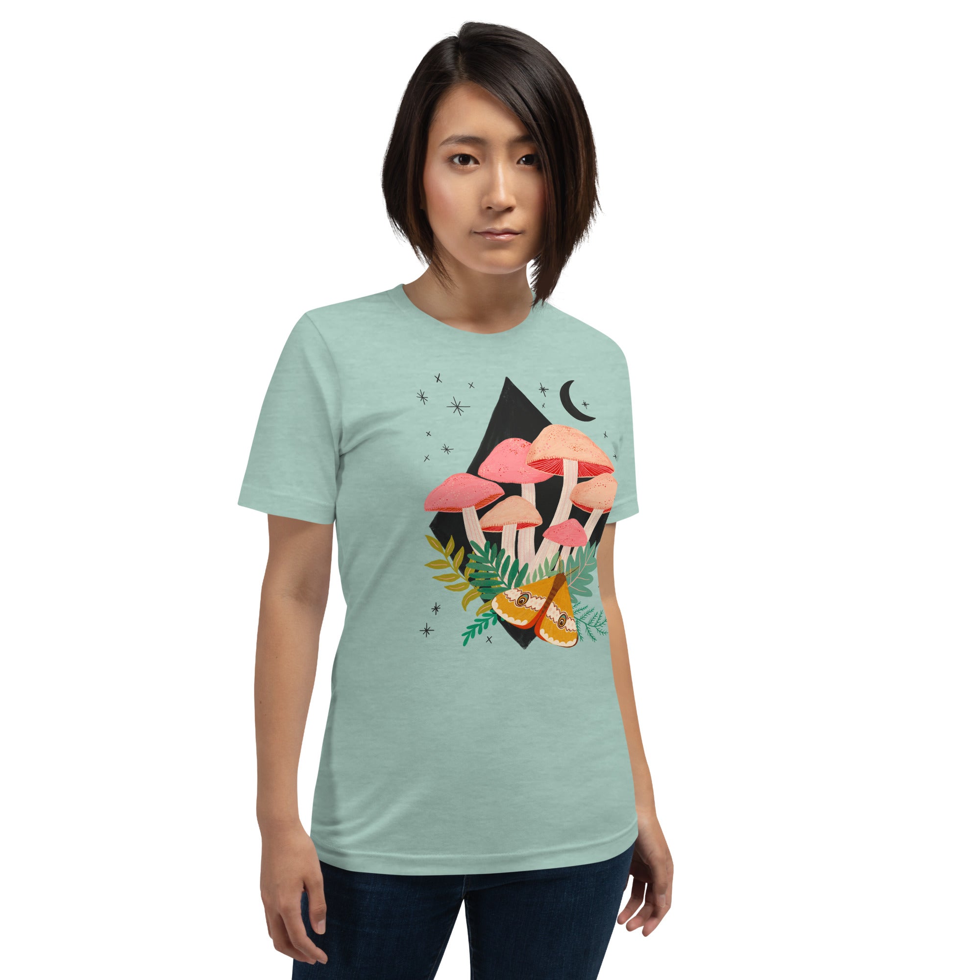 Mushrooms + Moon - Unisex t-shirt