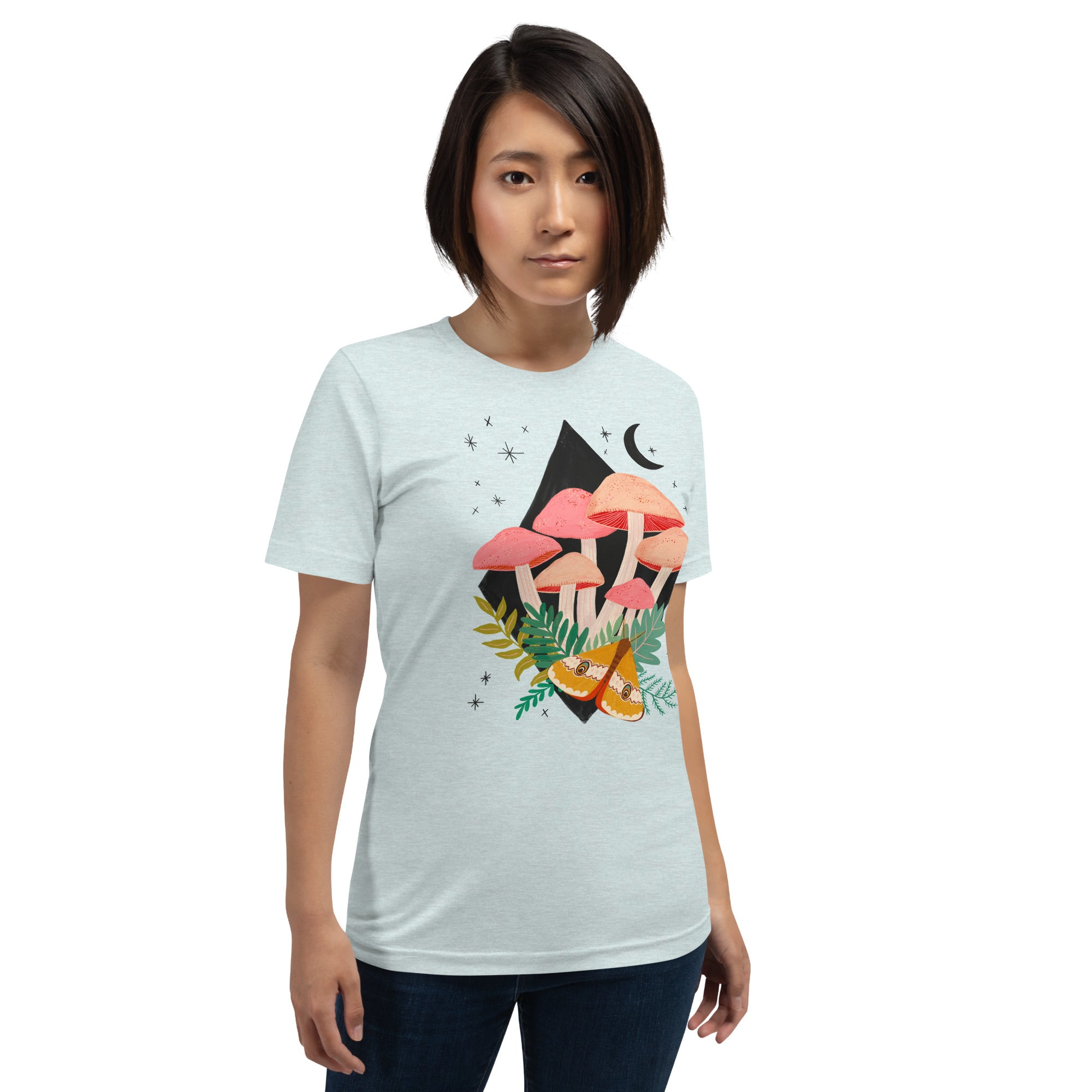 Mushrooms + Moon - Unisex t-shirt