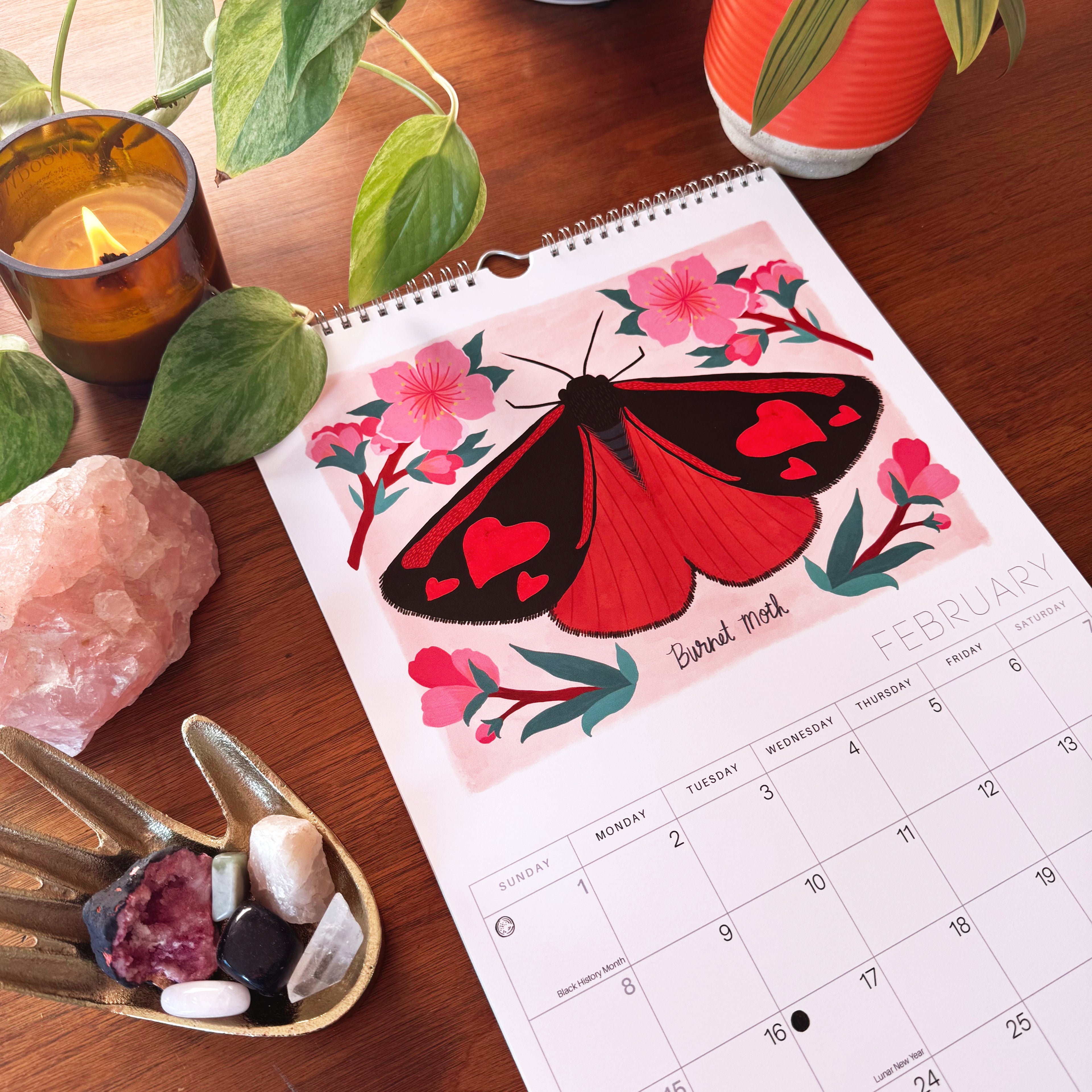 Mystical Moths 2026 Wall calendar