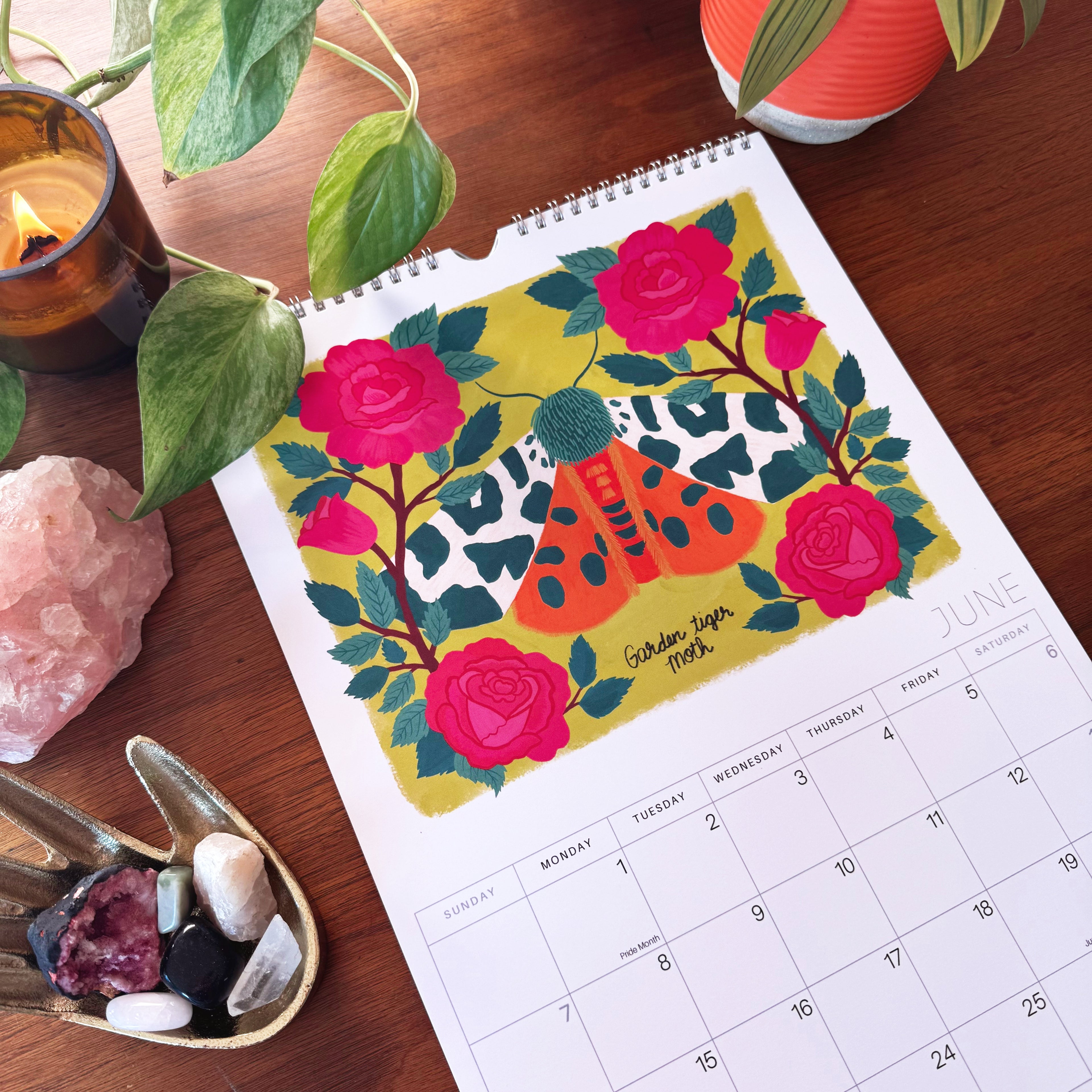 Mystical Moths 2026 Wall calendar