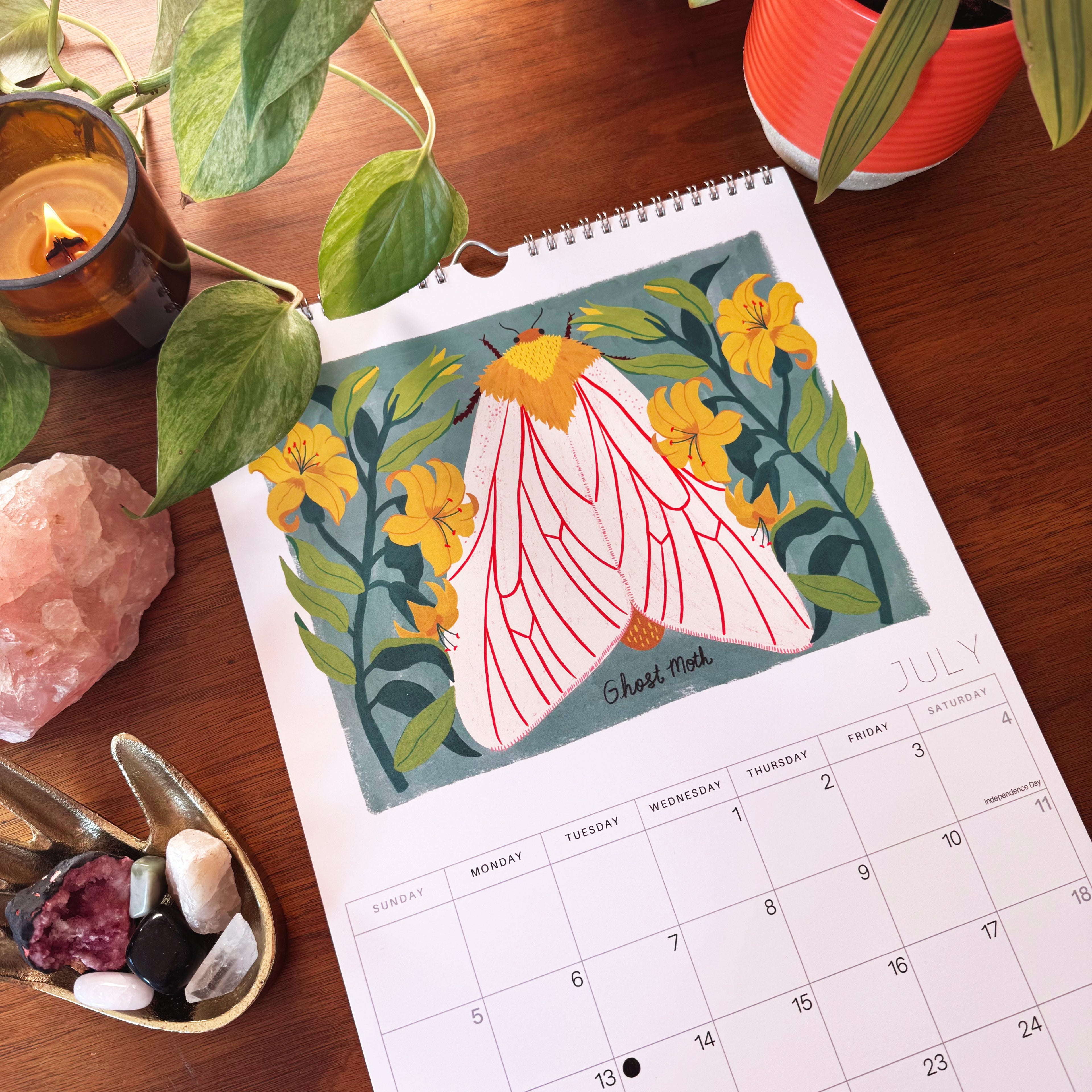 Mystical Moths 2026 Wall calendar