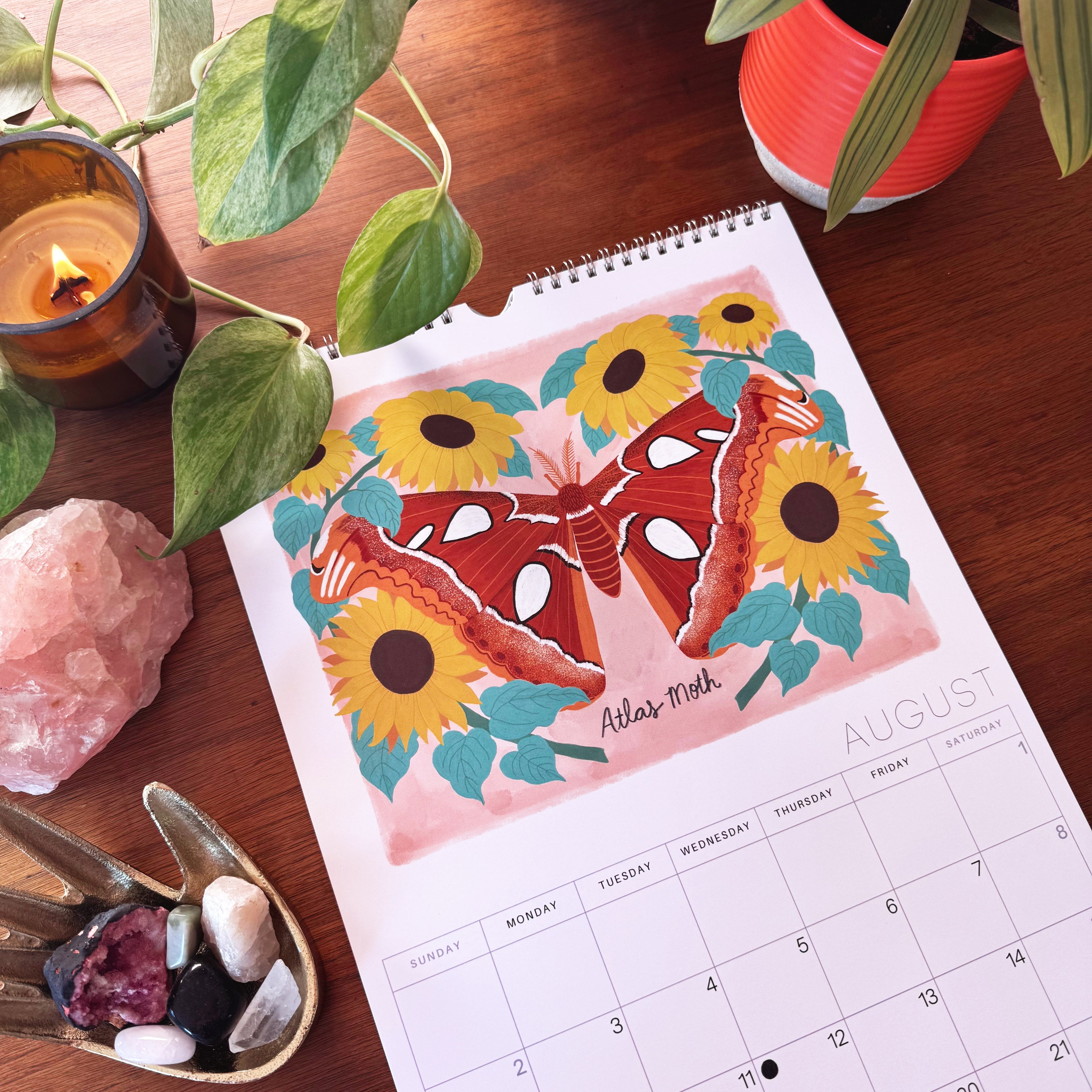 Mystical Moths 2026 Wall calendar