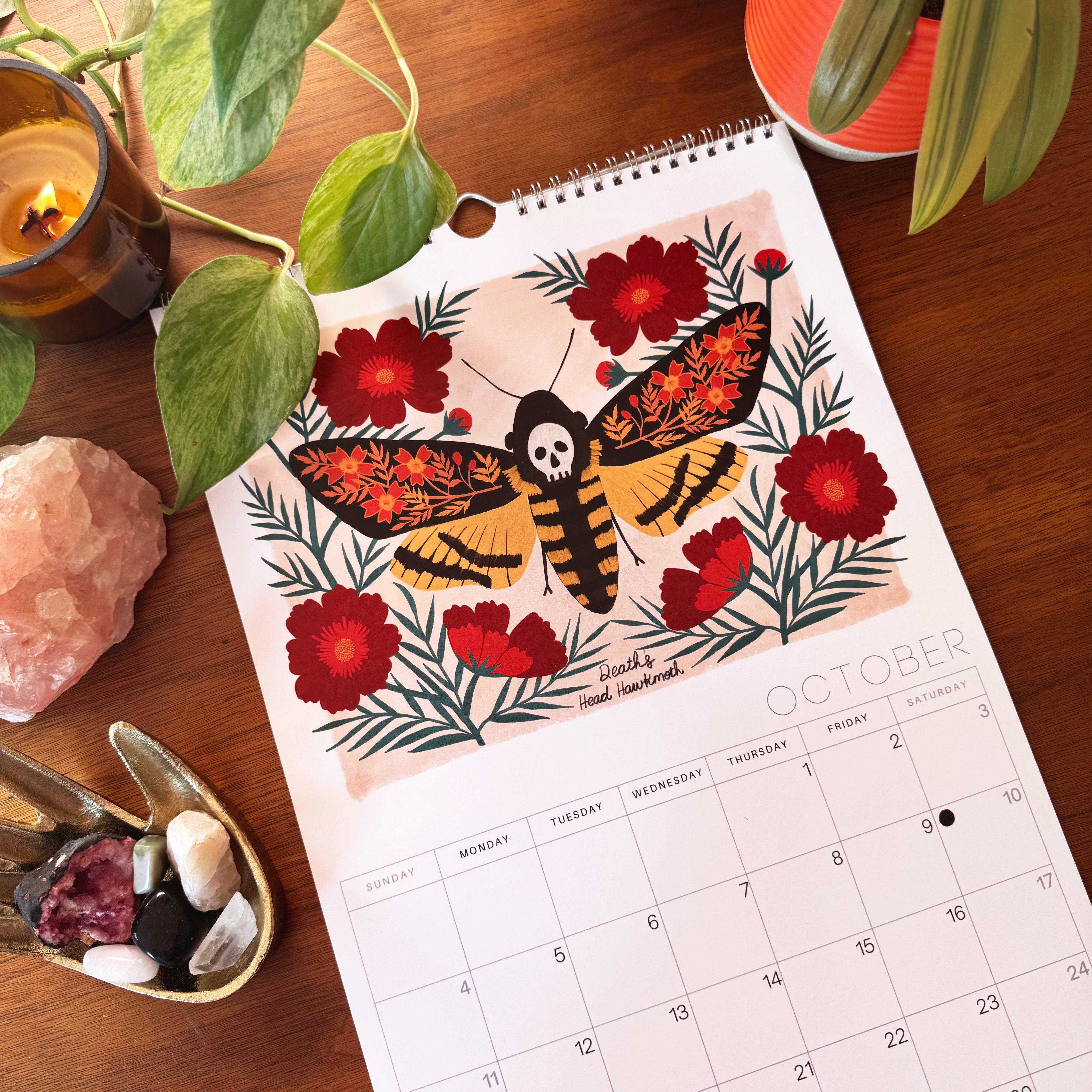 Mystical Moths 2026 Wall calendar