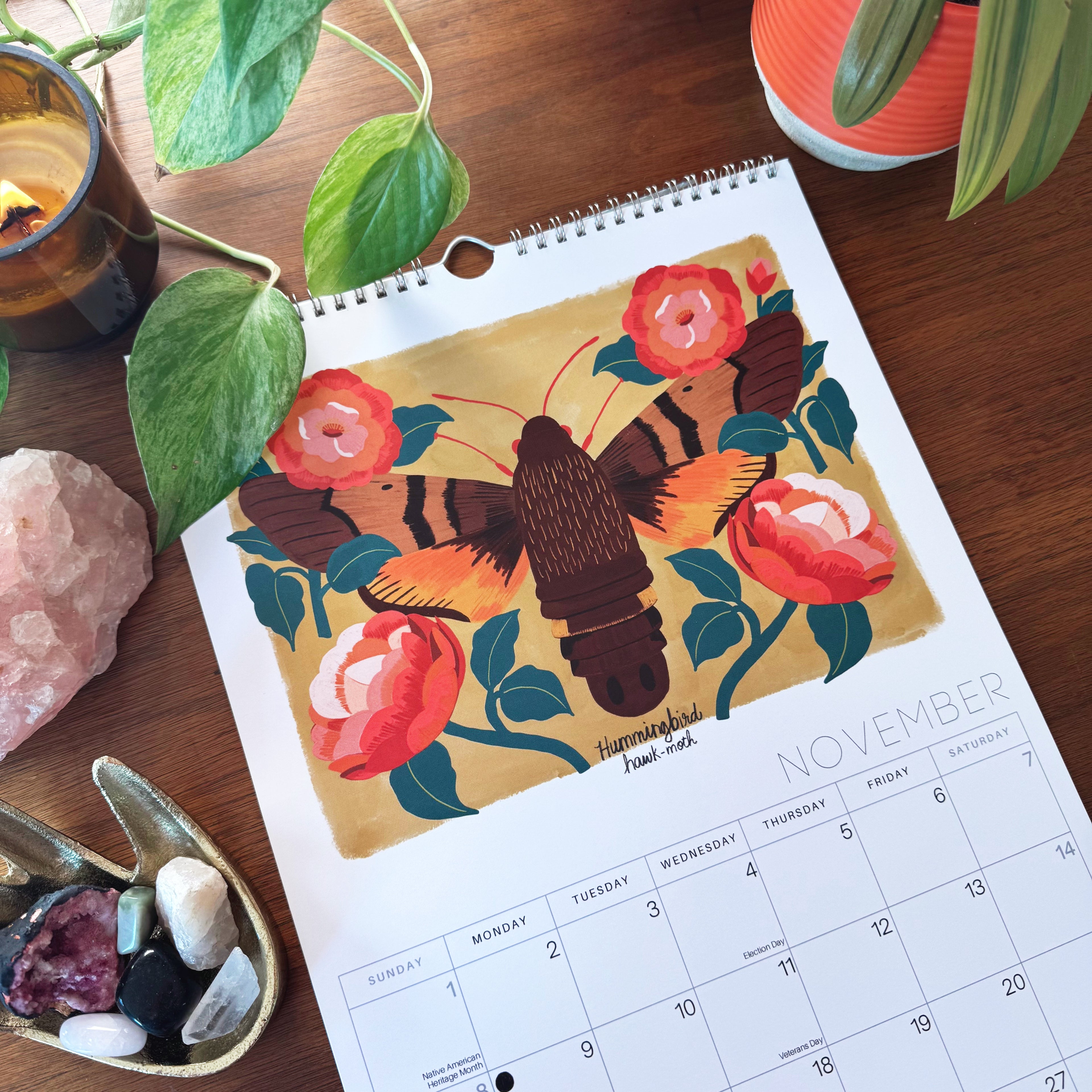 Mystical Moths 2026 Wall calendar