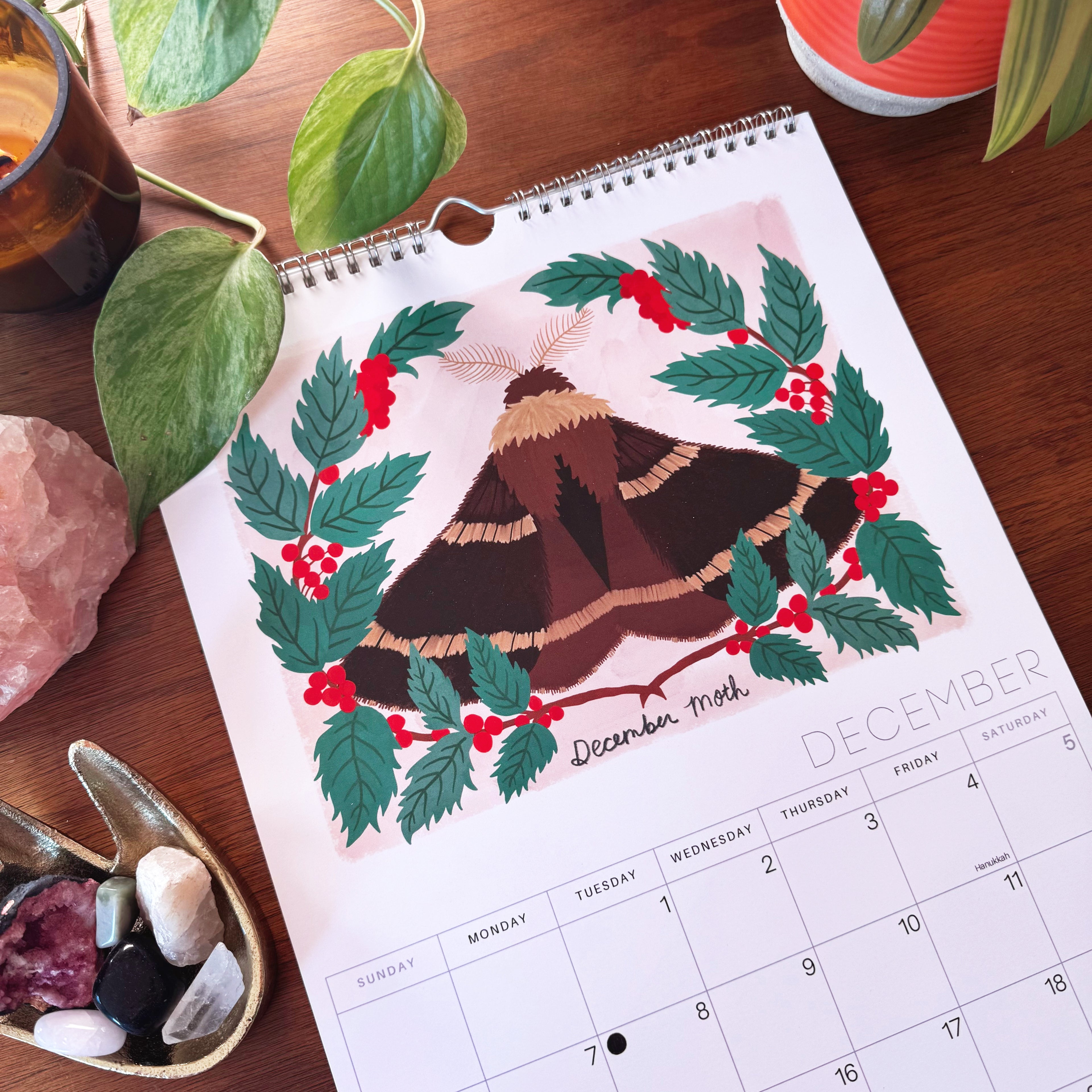 Mystical Moths 2026 Wall calendar