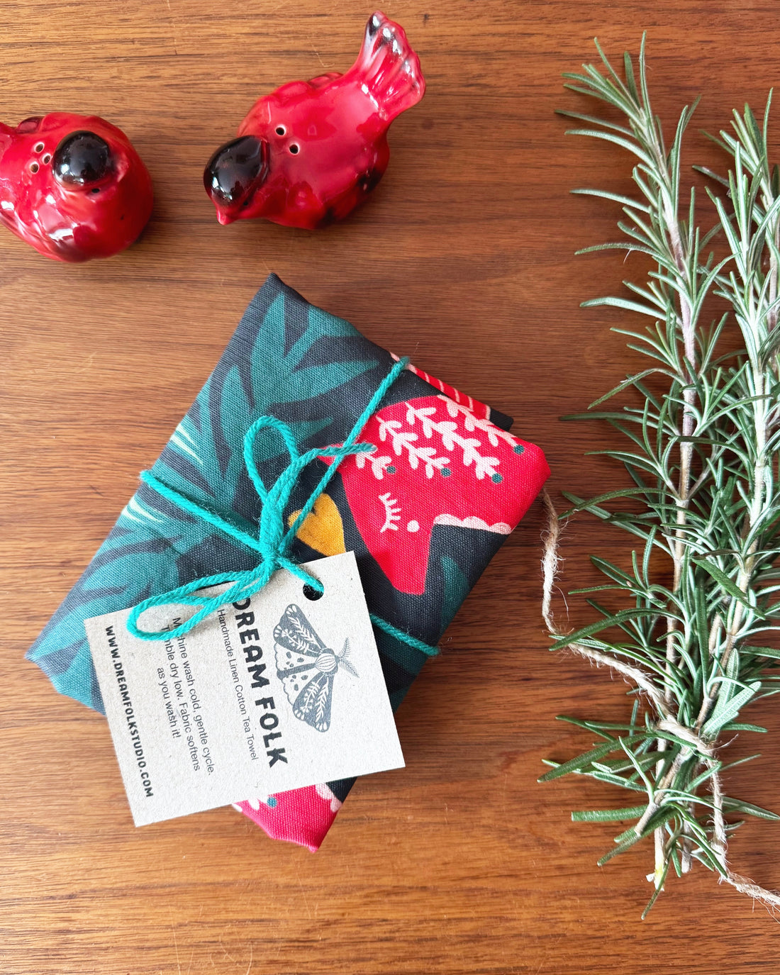 Scandinavian Christmas Tree Tea Towel