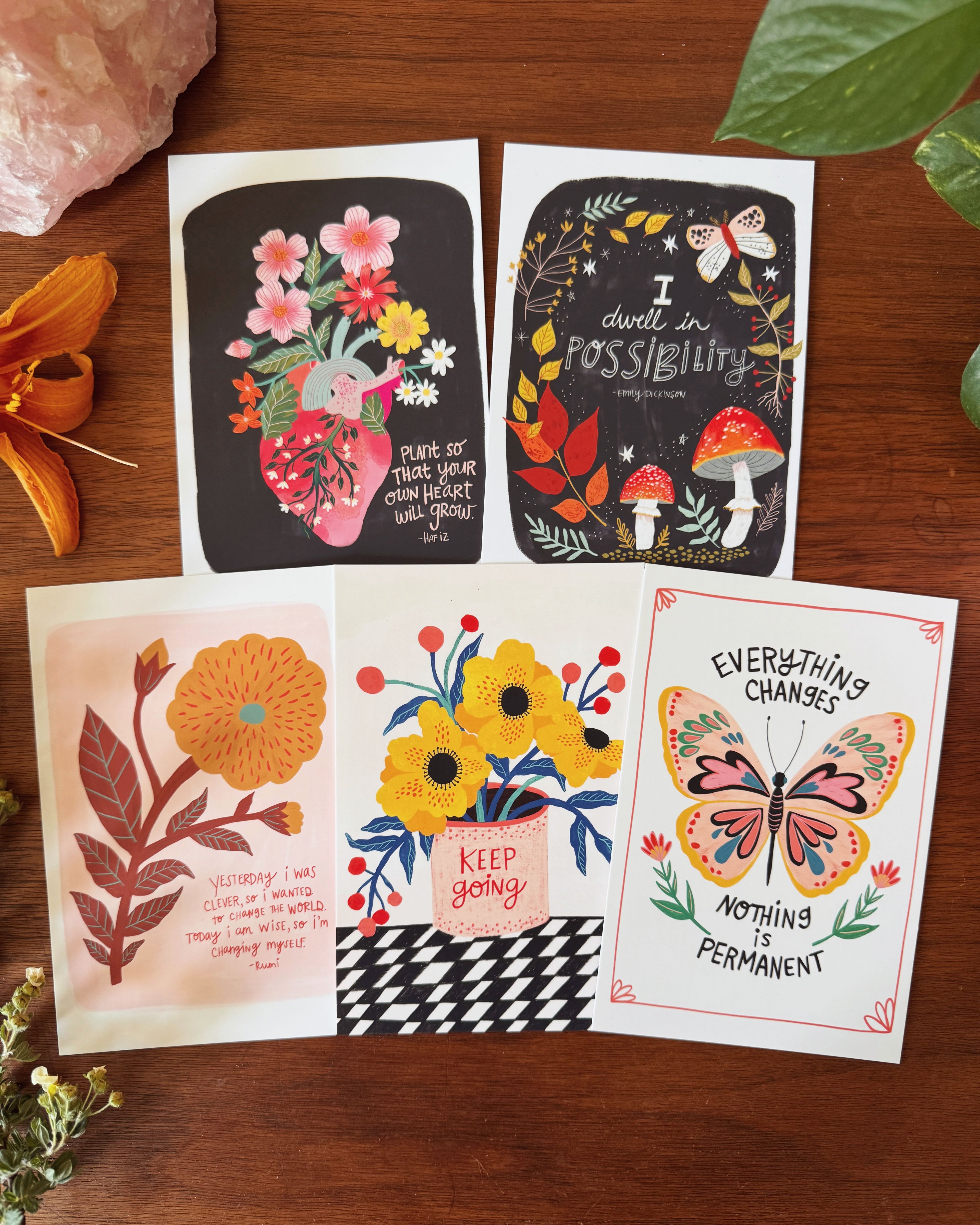 Growth &amp; Change Postcard Collection - Set of 10