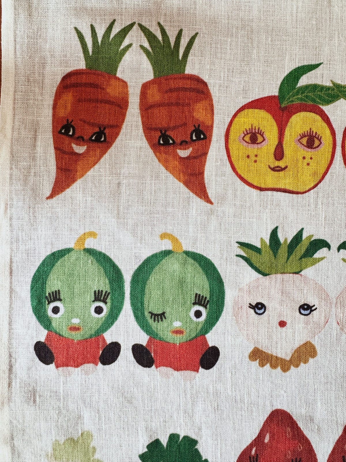 Vintage Salt and Pepper Shakers Cotton Linen Tea Towel