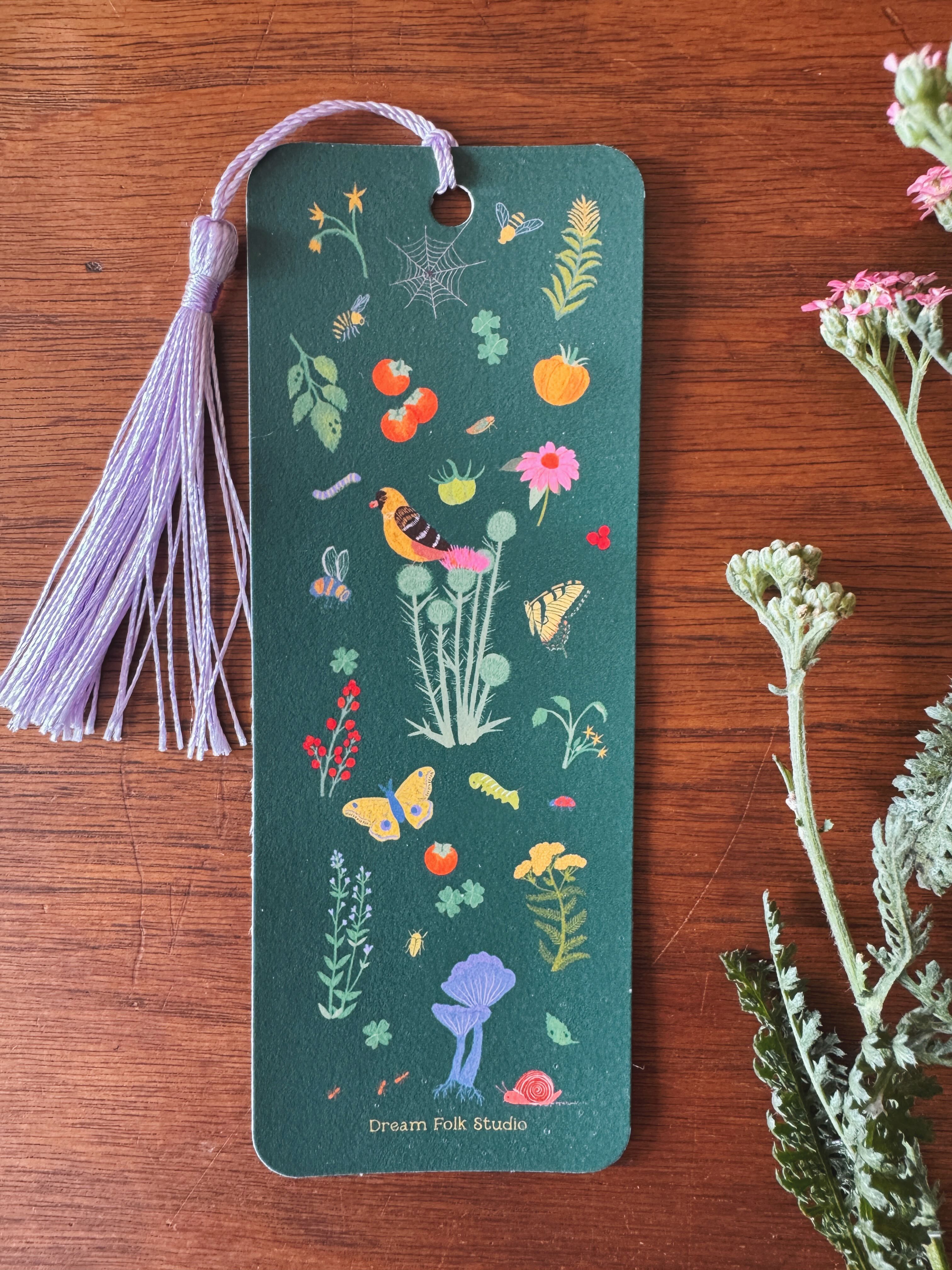 Persimmon Orchard | Dream Folk Garden Bookmark