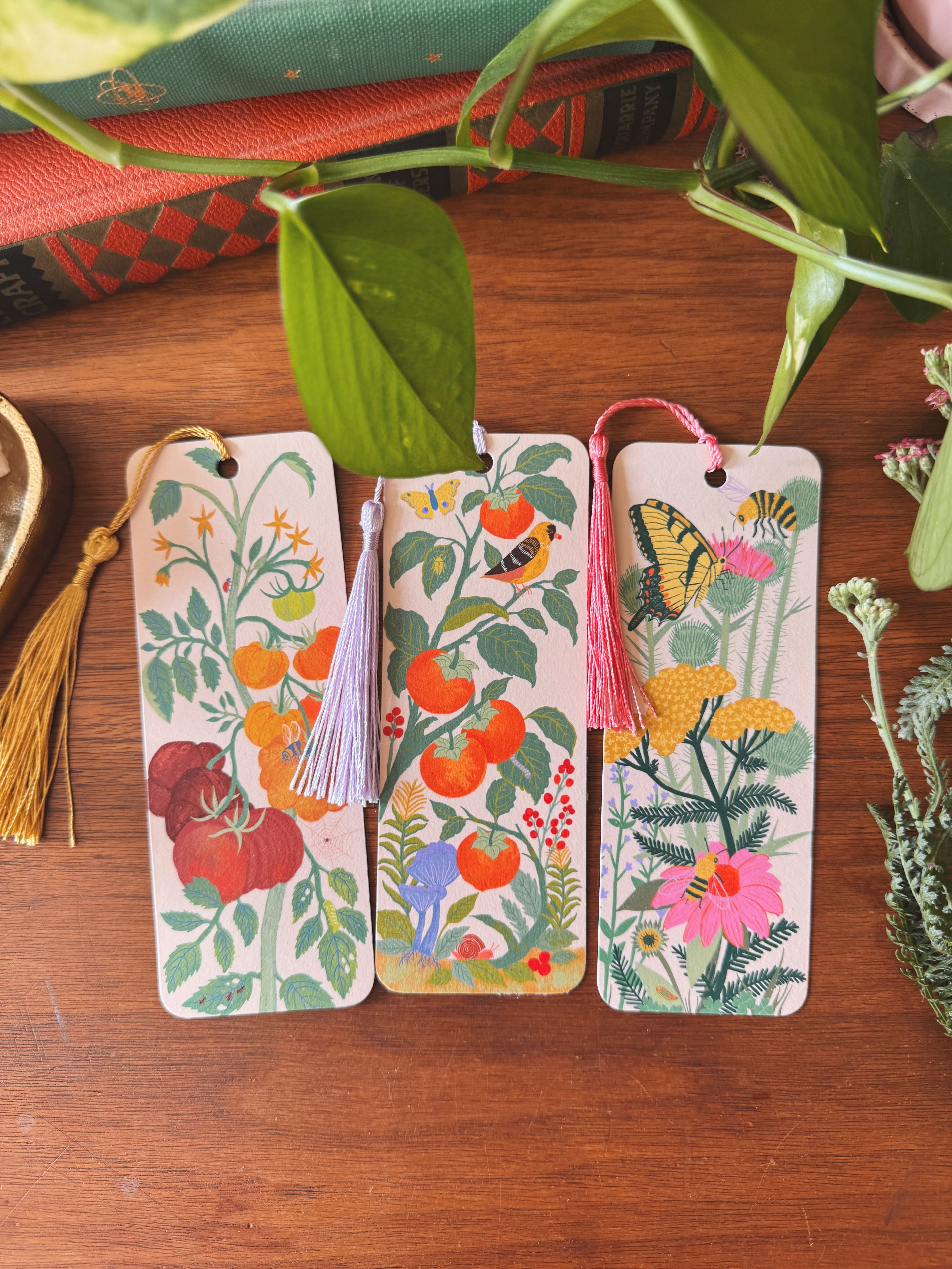 Persimmon Orchard | Dream Folk Garden Bookmark