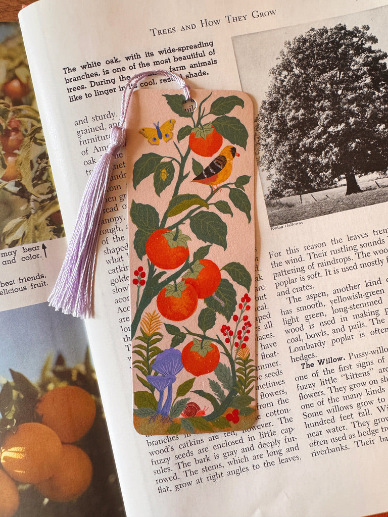 Persimmon Orchard | Dream Folk Garden Bookmark