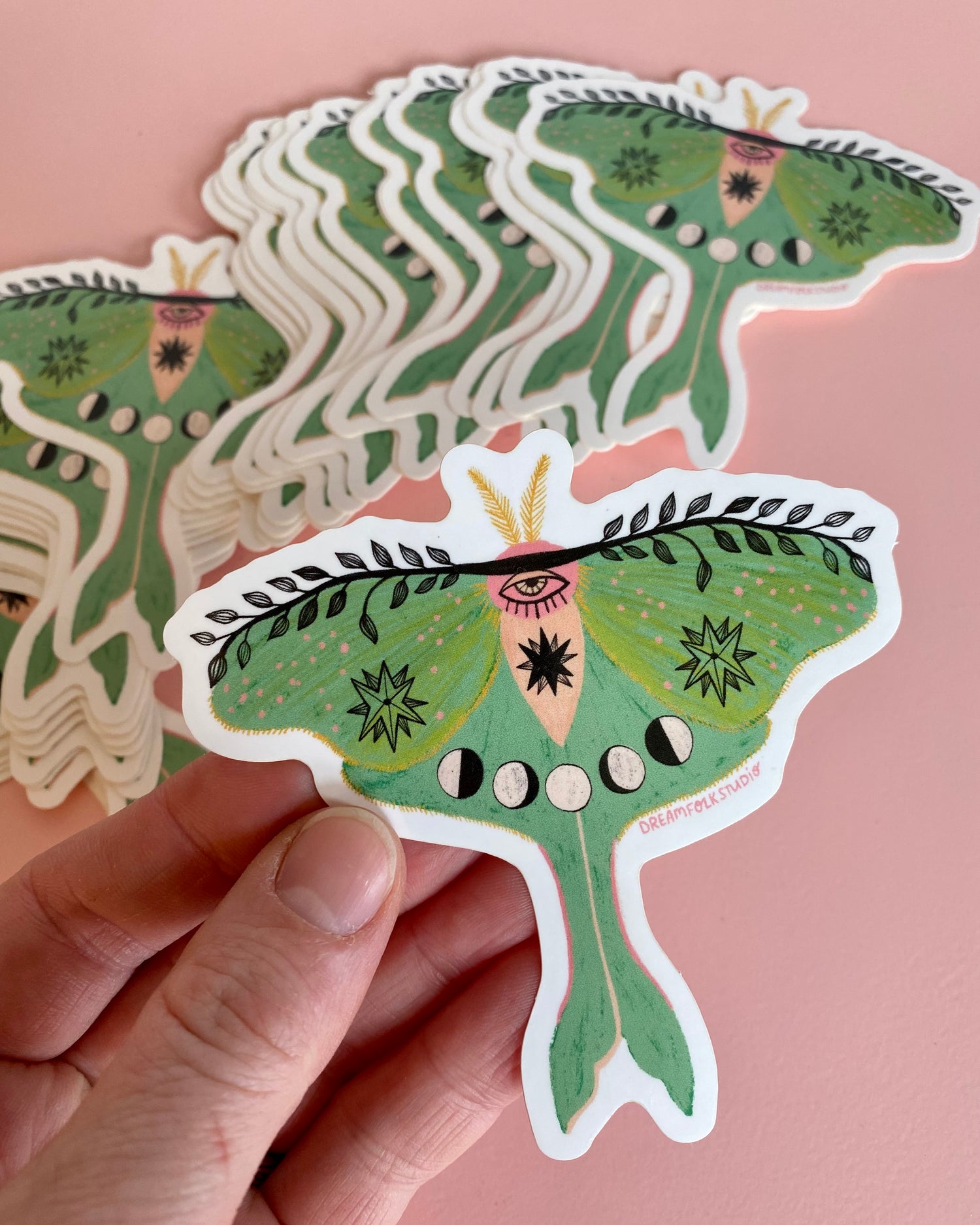 Luna Moth Sticker