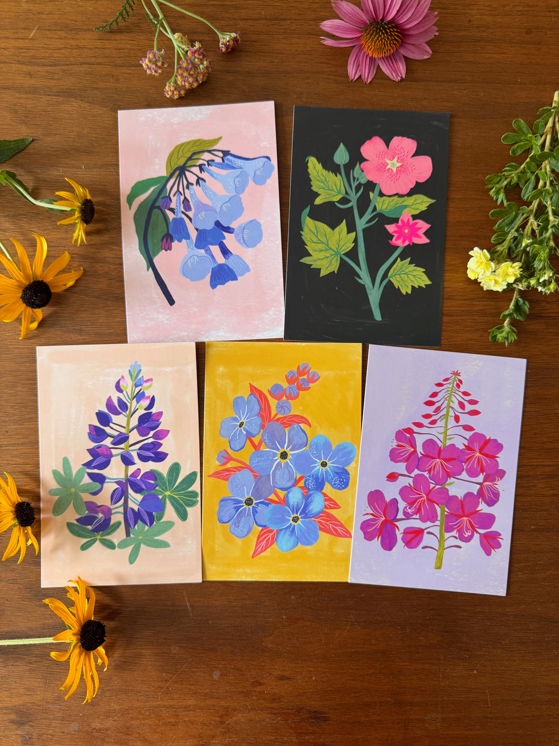 Meadow Flowers Postcard Collection - Set of 10