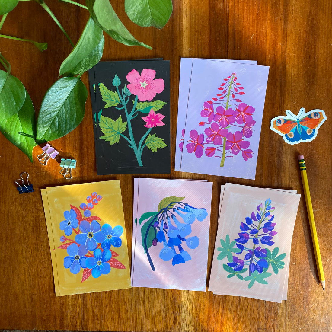 Wildflowers Postcard Pack - 10 postcards