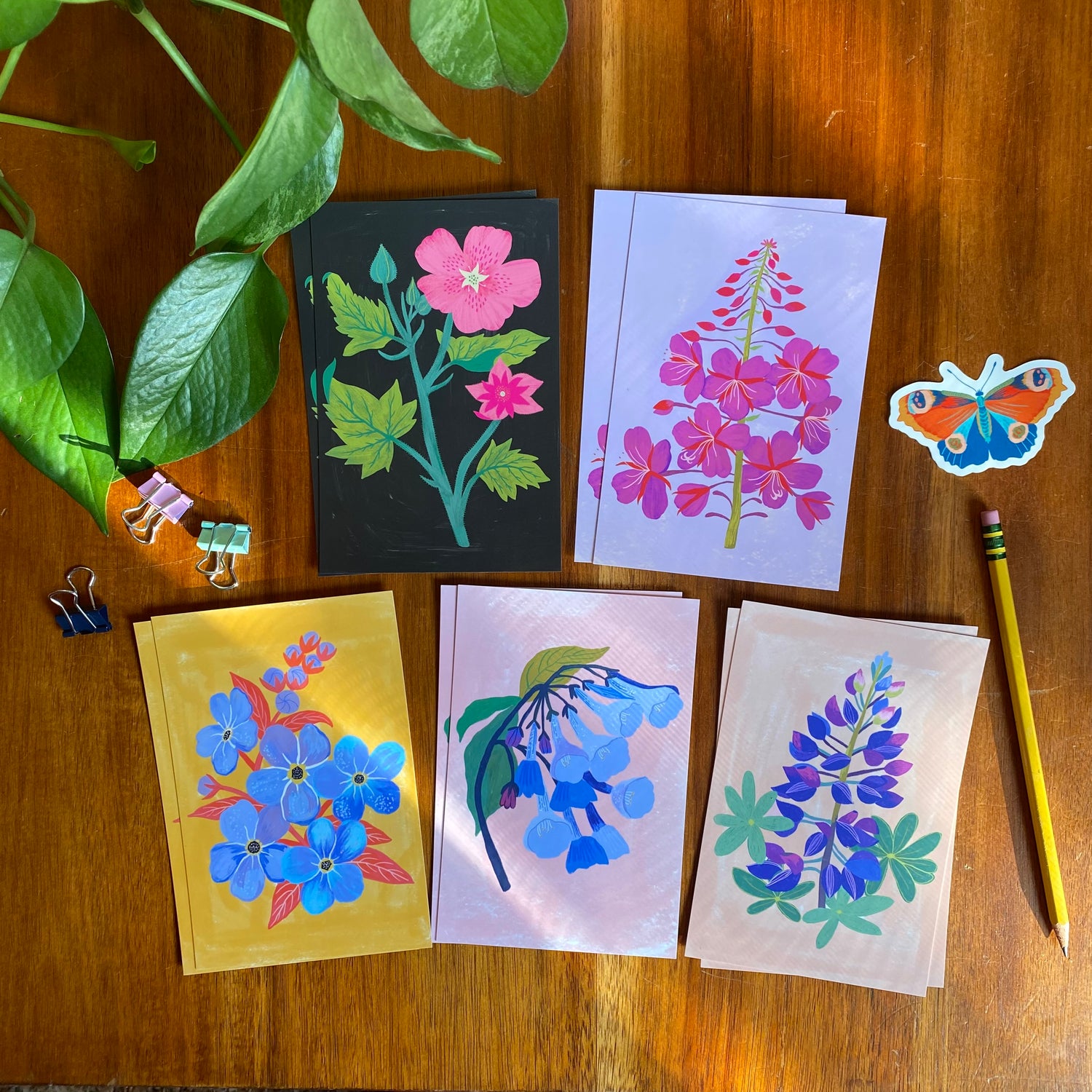 Wildflowers Postcard Pack - 10 postcards