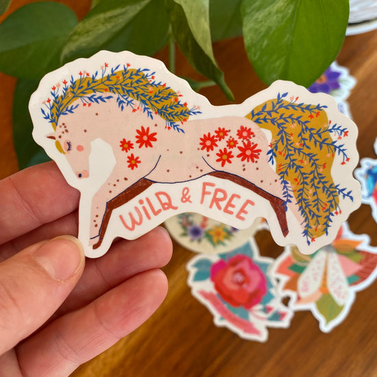 Wild + Free Sticker