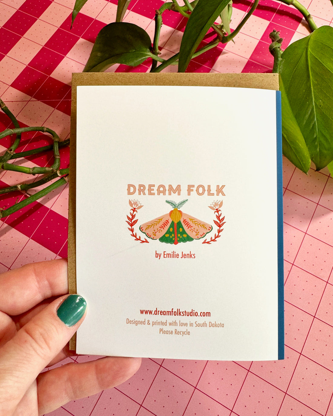 Celestial Moth Yule Card | Single Card or Set