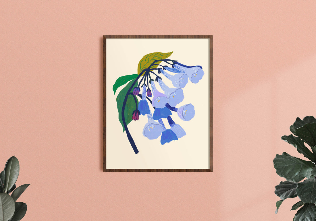 Mountain Bluebells Art Print - Pacific Northwest Wildflowers