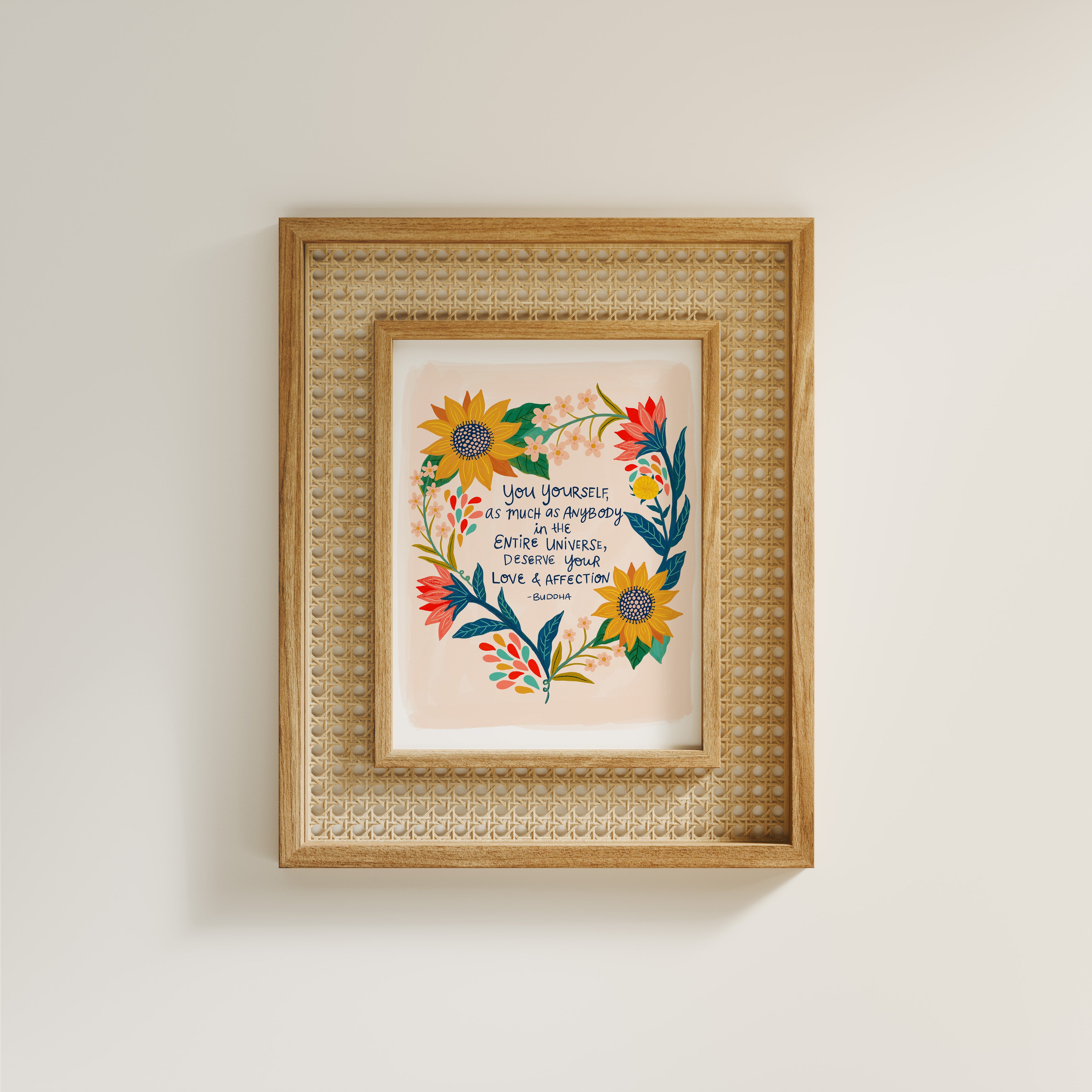 Buddha Self Love - Art Print