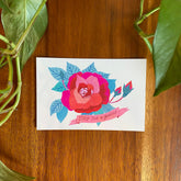 Nature Postcard Set, Folk Art Stationery, Pen Pal Cards, Botanical Mail