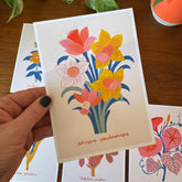 Botanical Print Set of 6, Wildflower Gallery Wall, Folk Art Botanical Prints, Cottagecore Wall Decor