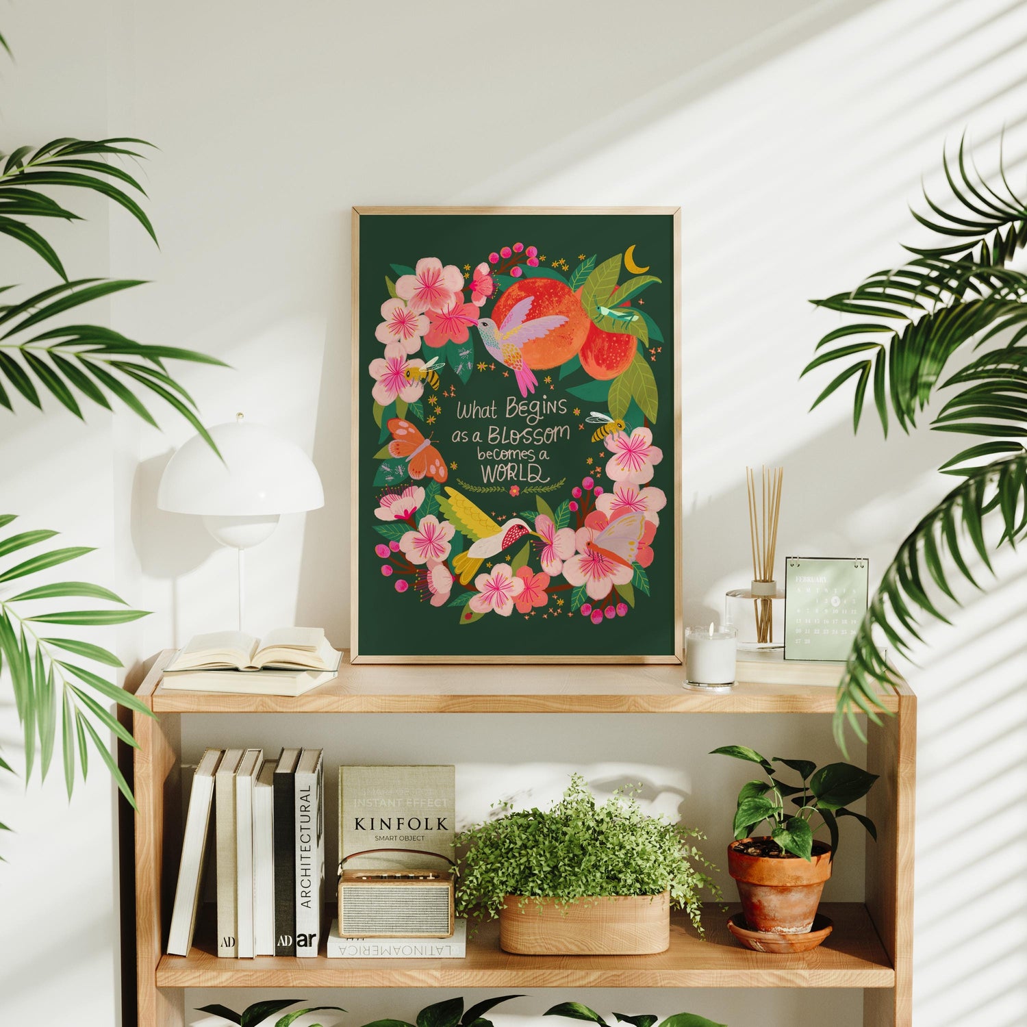 Peach Tree Ecosystem Art Print | What Begins as a Blossom