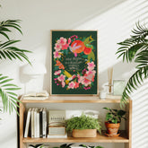 Peach Tree Ecosystem Art Print | What Begins as a Blossom