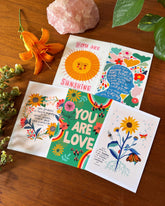 Positive Affirmation Cards, Encouragement Gift, Inspirational Quote Art Set