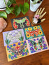 Moth and Flower Postcard Pack | Set of 10 | Hand Illustrated Insect Cards
