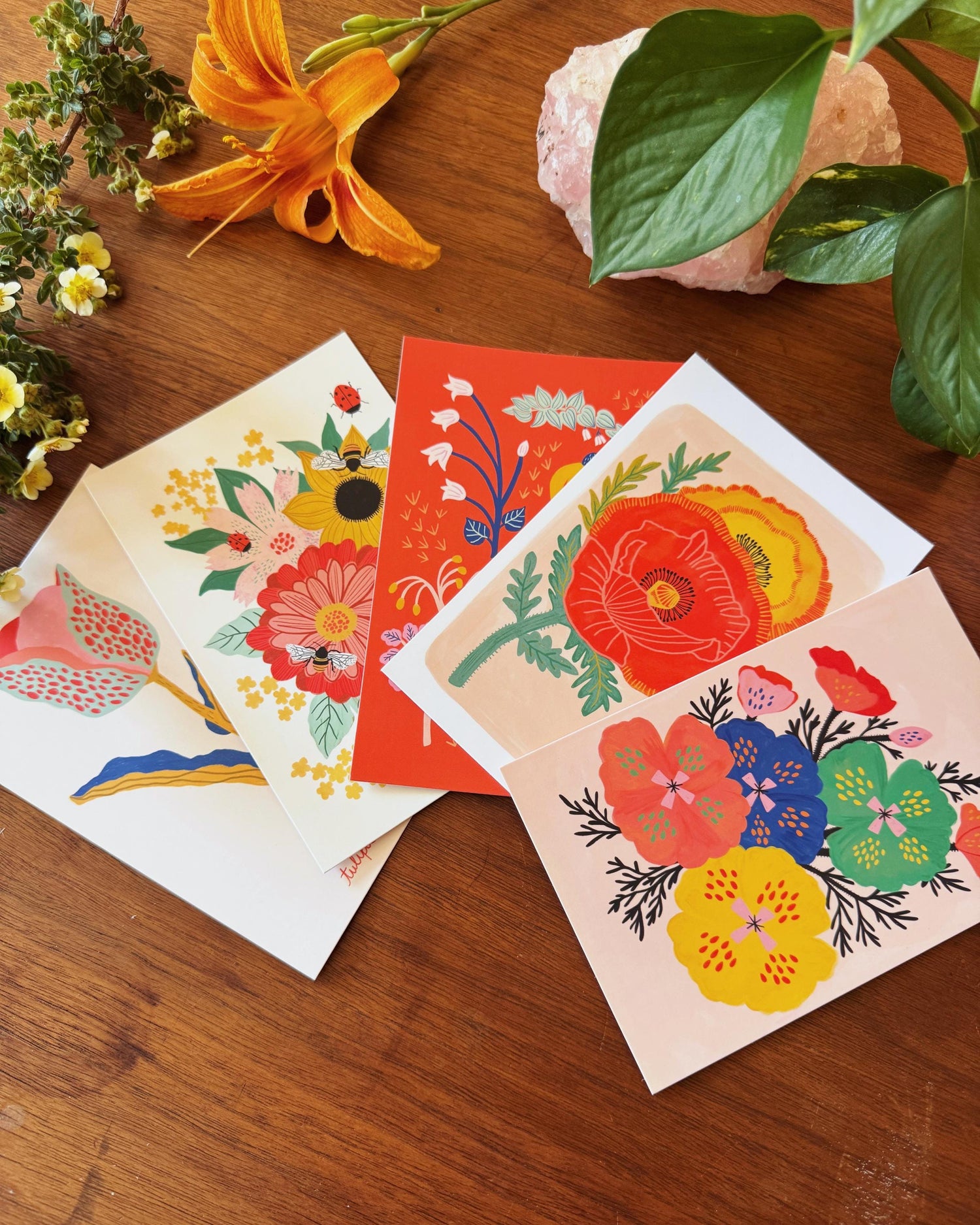 Flower Postcard Pack - 10 postcards