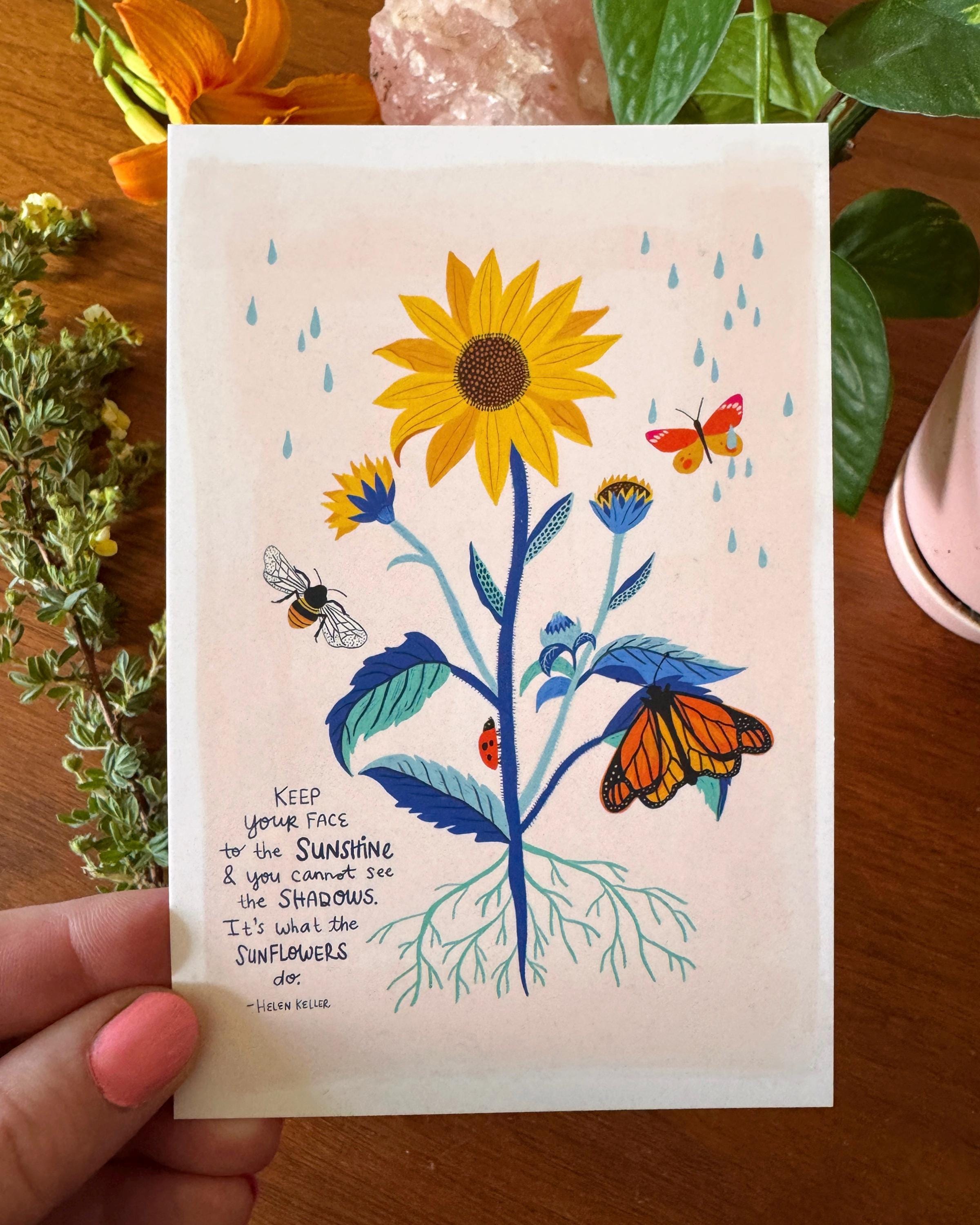 Positive Affirmation Cards, Encouragement Gift, Inspirational Quote Art Set