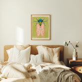 Cicada Nursery Art, Woodland Print, Nature Nursery Decor, Kids Room Wall Art