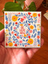 Floral Magnet, Wildflower Decor, Folk Art Gift, Botanical Refrigerator Magnet