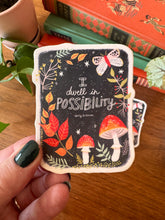 Emily Dickinson Sticker, I Dwell in Possibility, Bookish Vinyl Decal, Reader Gift