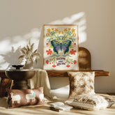 Become Who You Are Print, Inspirational Wall Art, Butterfly Quote Art