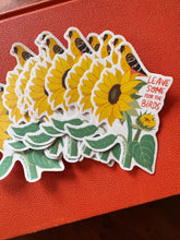 Goldfinch Sticker, Sunflower Sticker, Bird Lover Gift, Nature Garden Sticker