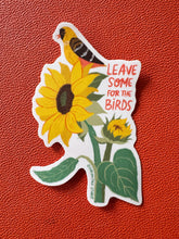 Goldfinch Sticker, Sunflower Sticker, Bird Lover Gift, Nature Garden Sticker