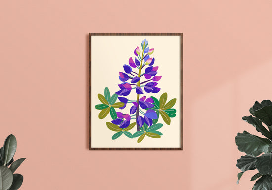 Lupine Art Print - Pacific Northwest Wildflowers