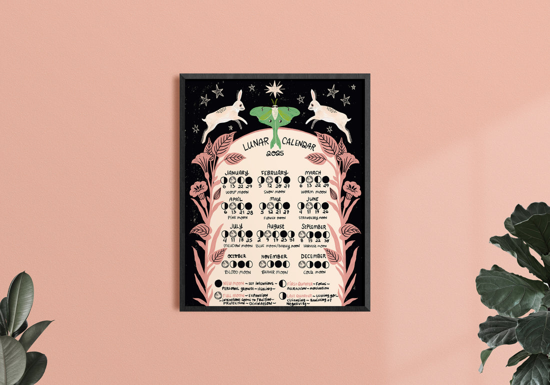 2025 Lunar Calendar - Art Print
