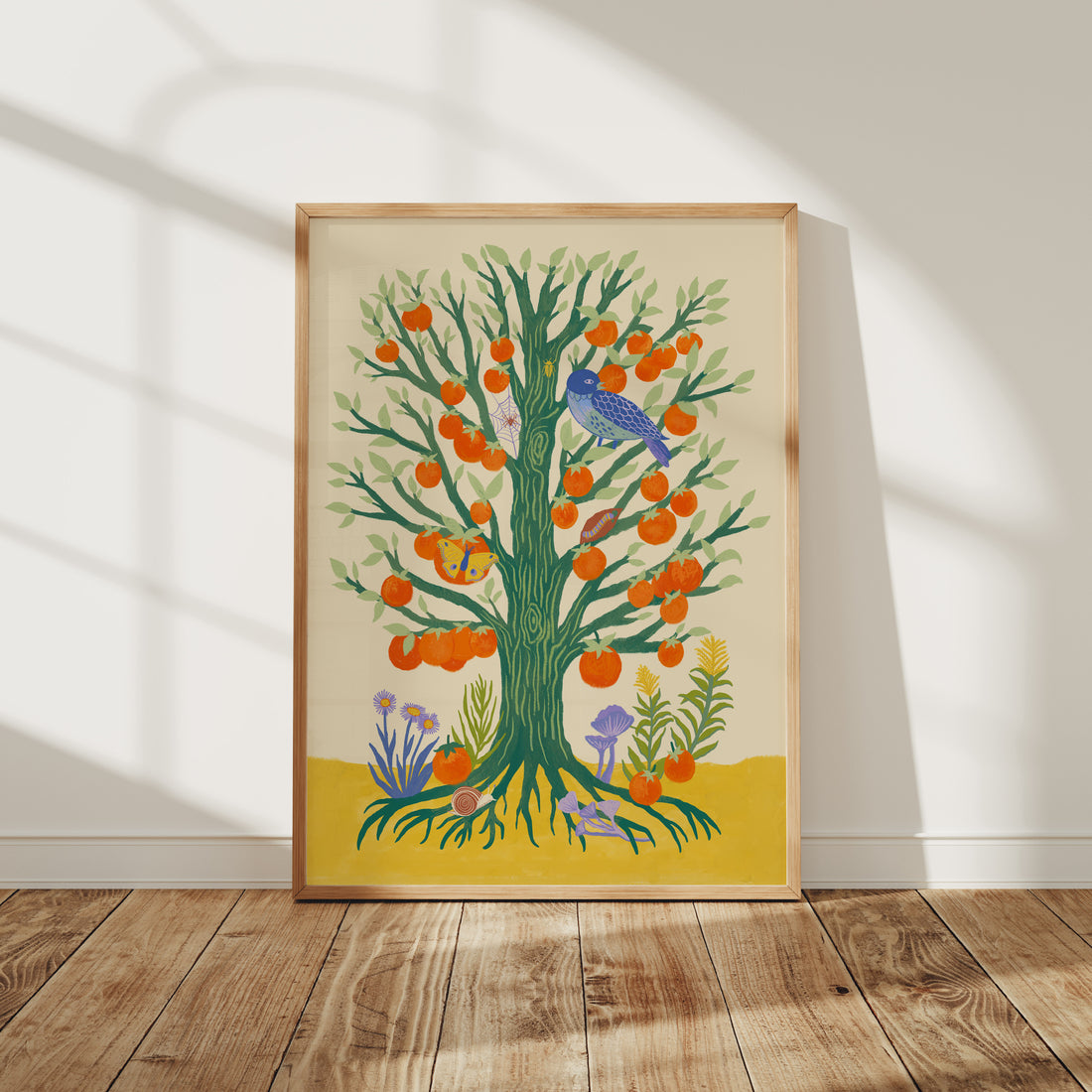 Persimmon Tree Art Print