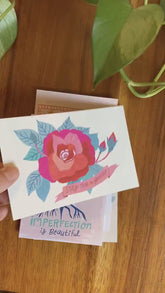 Nature Postcard Set, Folk Art Stationery, Pen Pal Cards, Botanical Mail