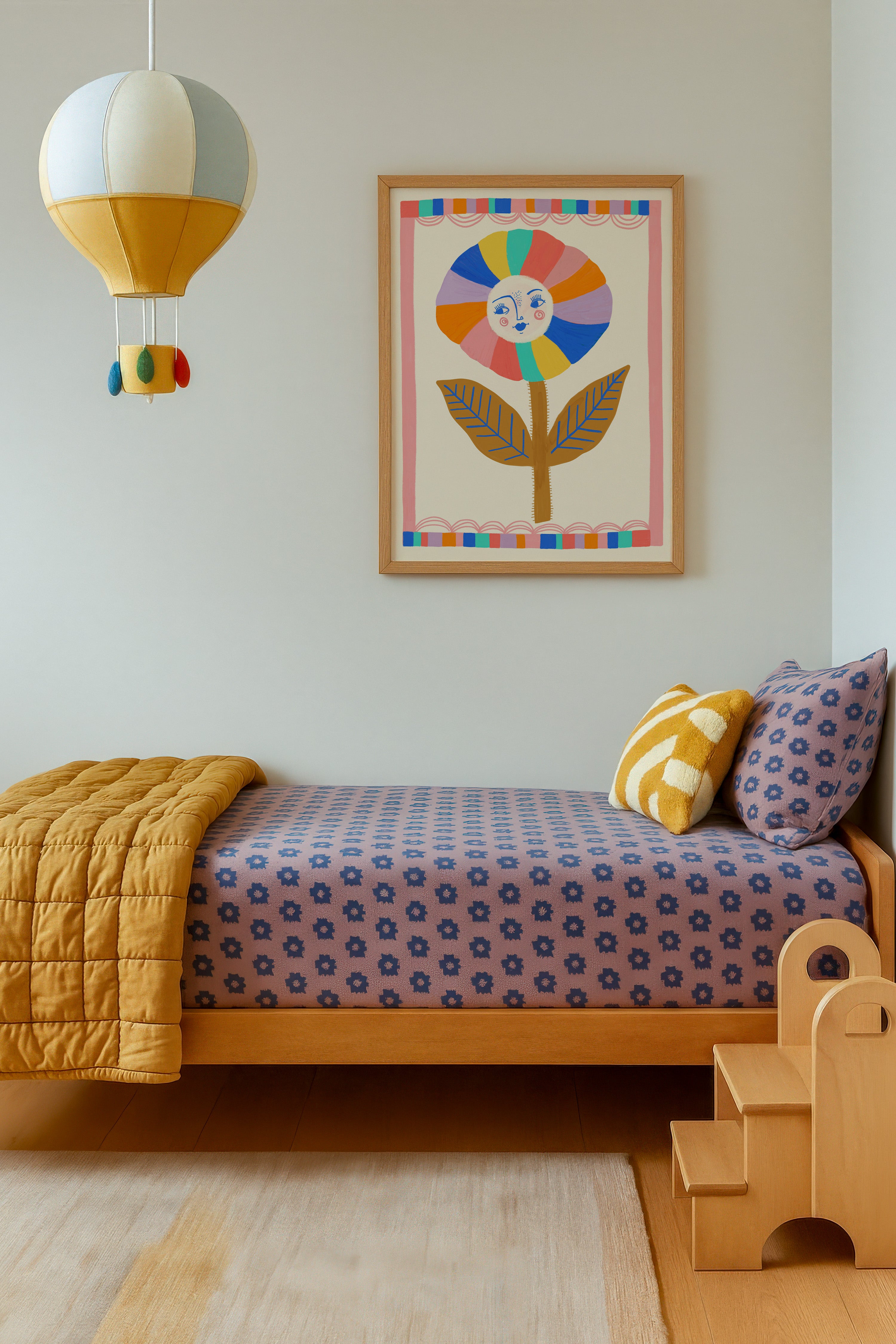 Smiley Face Flower - Art Print