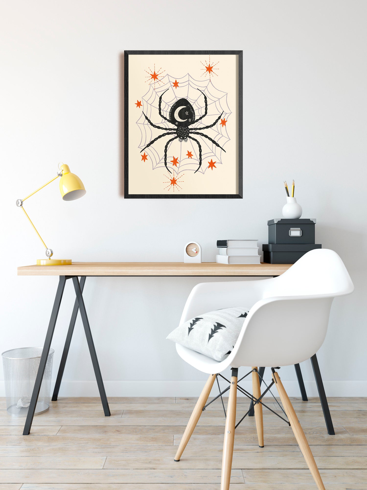 Creepy Cute Spider Halloween Art Print